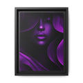 The Quiet Bloom – Purple Abstract Woman Portrait