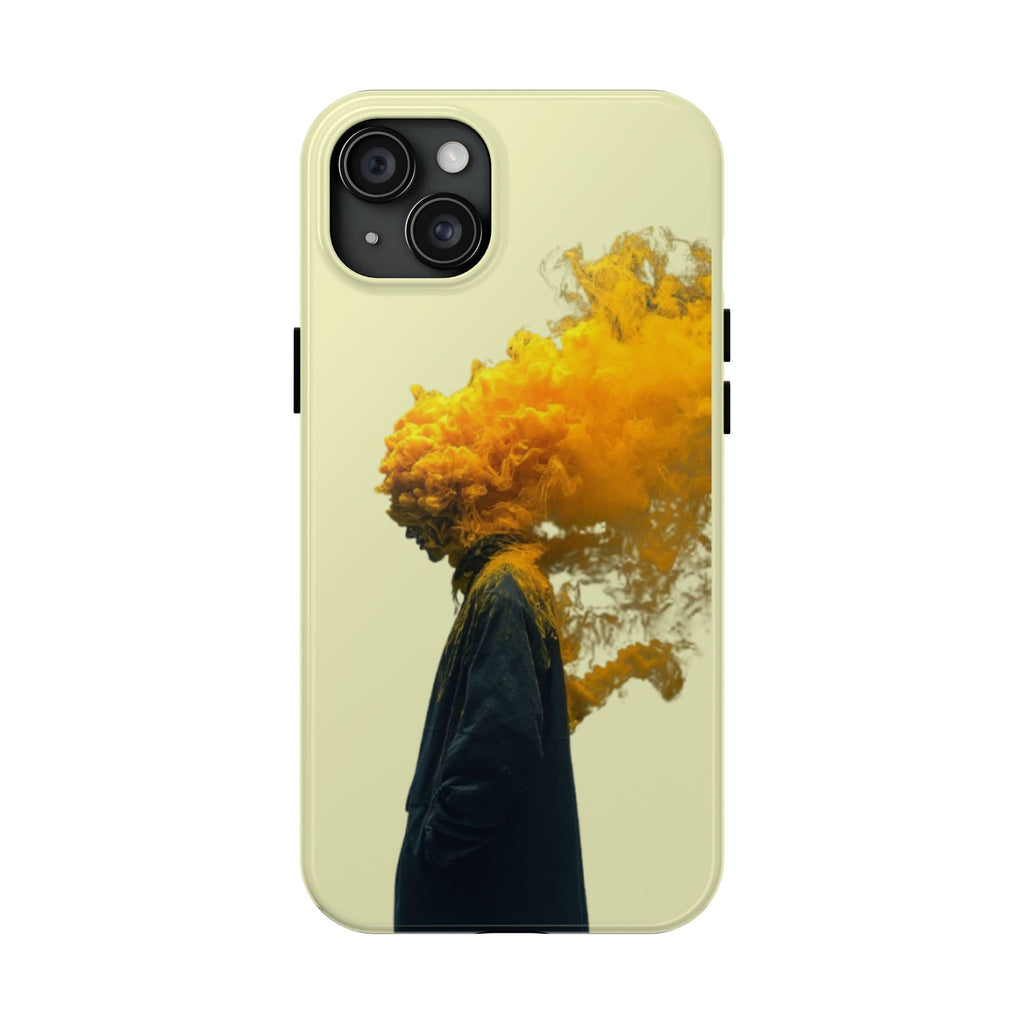 Surreal Yellow Smoke Head Protective Cover