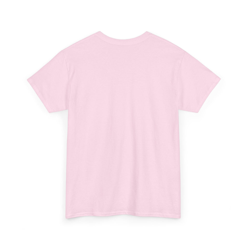 Striped Sweater Balloon Tee — Minimalist Red Balloon Graphic T-Shirt