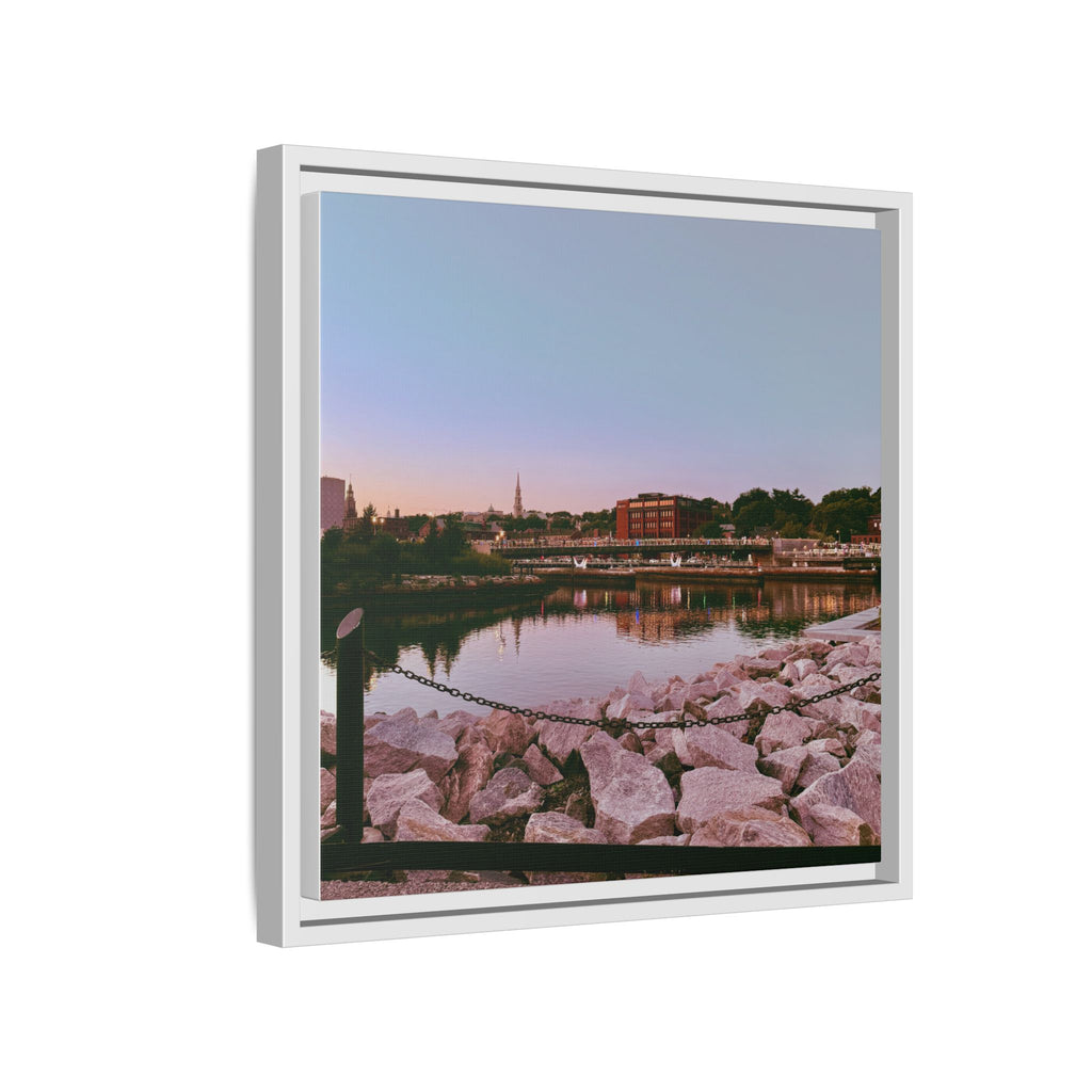 Tranquil Harbor Sunset Wall Art
