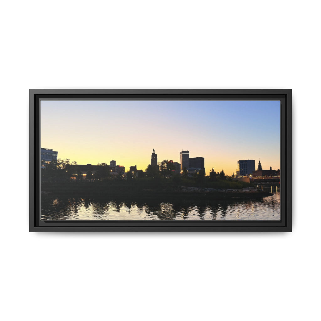 City Skyline Sunset Wall Art