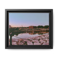 Tranquil Harbor Sunset Wall Art