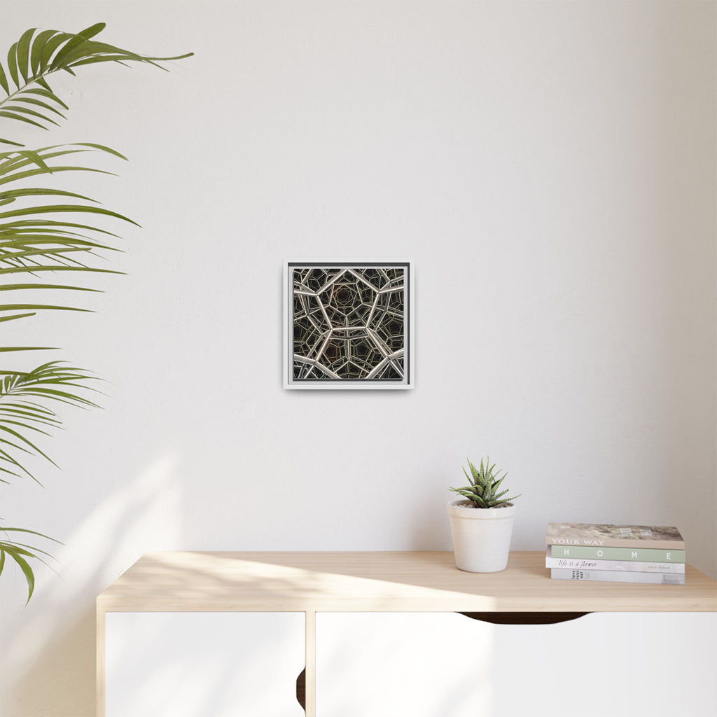 Framed Wall Art Print, Modern Geometric Canvas, Abstract Home Decor, Unique Gift, Stylish Office Art, Contemporary Room Decor