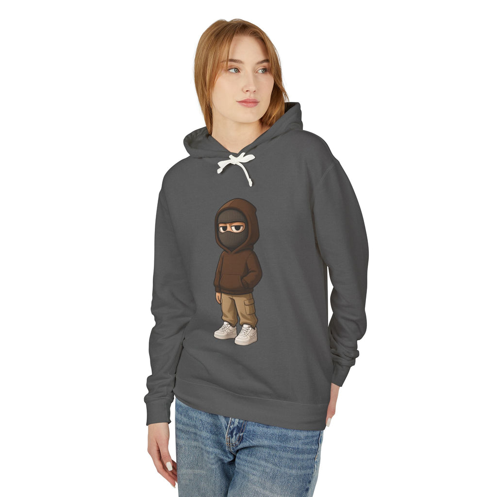 Streetwear Ninja Character Graphic Hoodie
