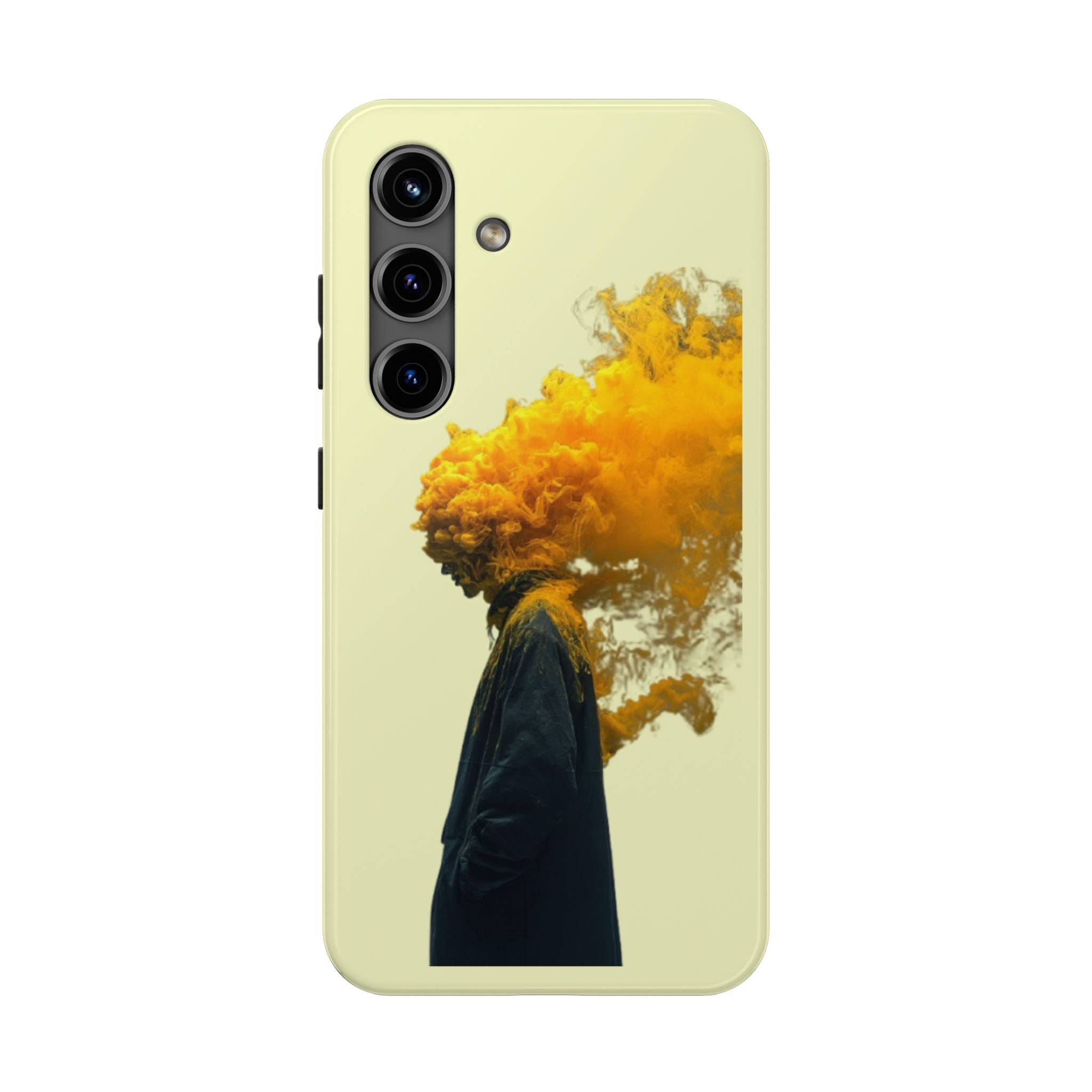 Surreal Yellow Smoke Head Protective Cover