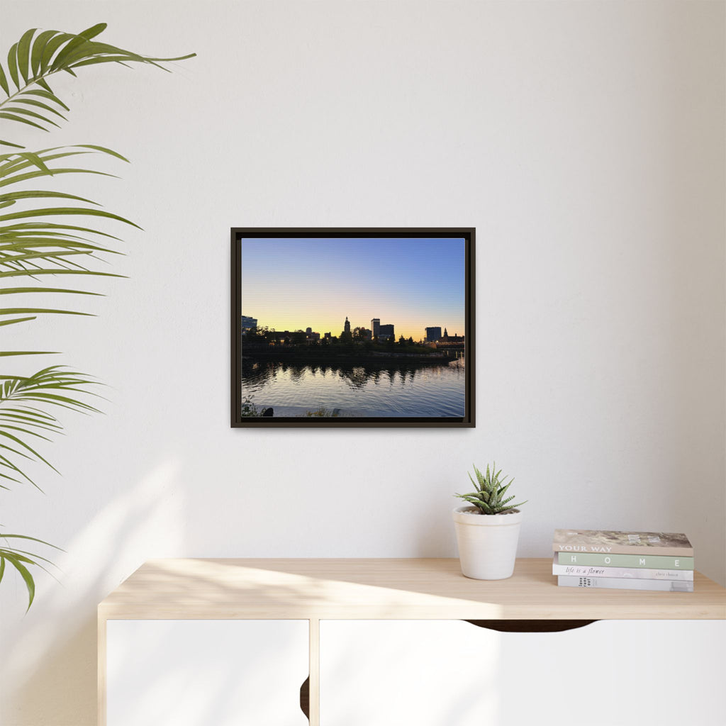 City Skyline Sunset Wall Art