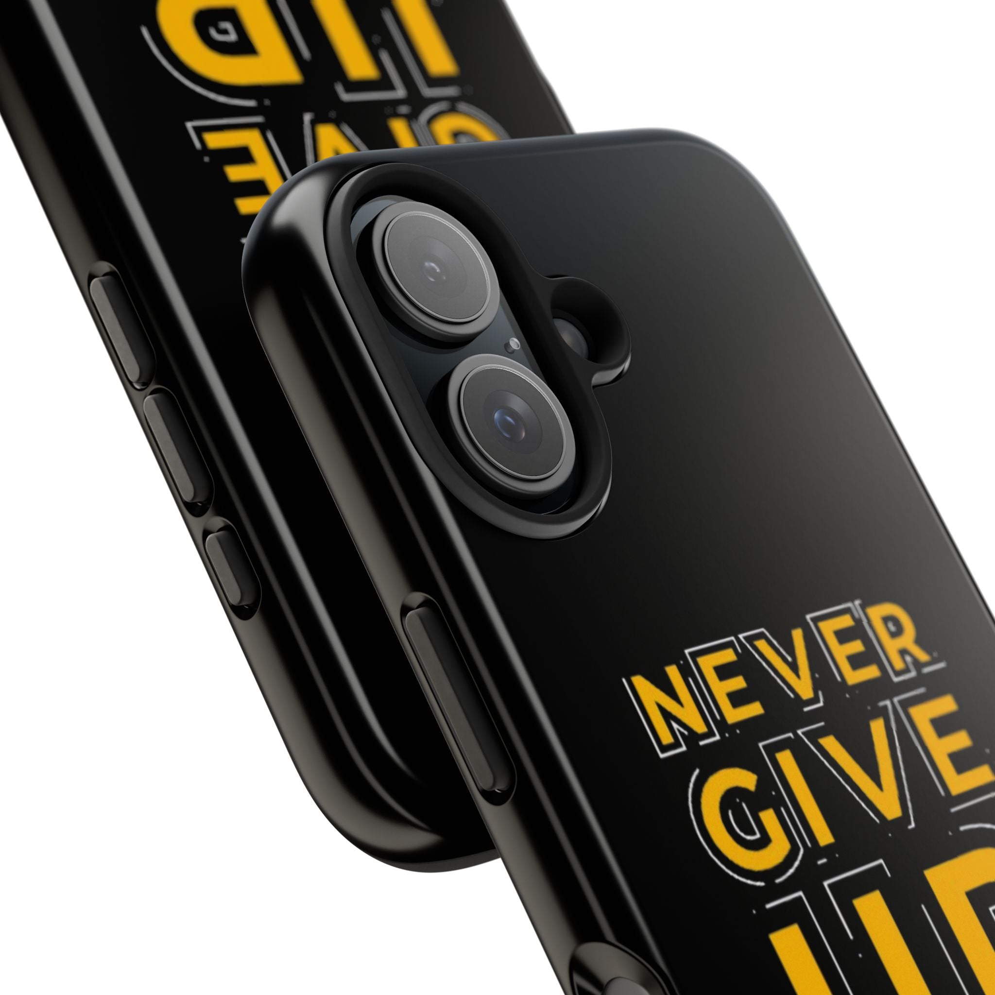 Never Give Up Tough Phone Cases | Motivational Gift for Him or Her, Phone Covers, Inspirational Accessories, Custom Mobile Cases, [...]