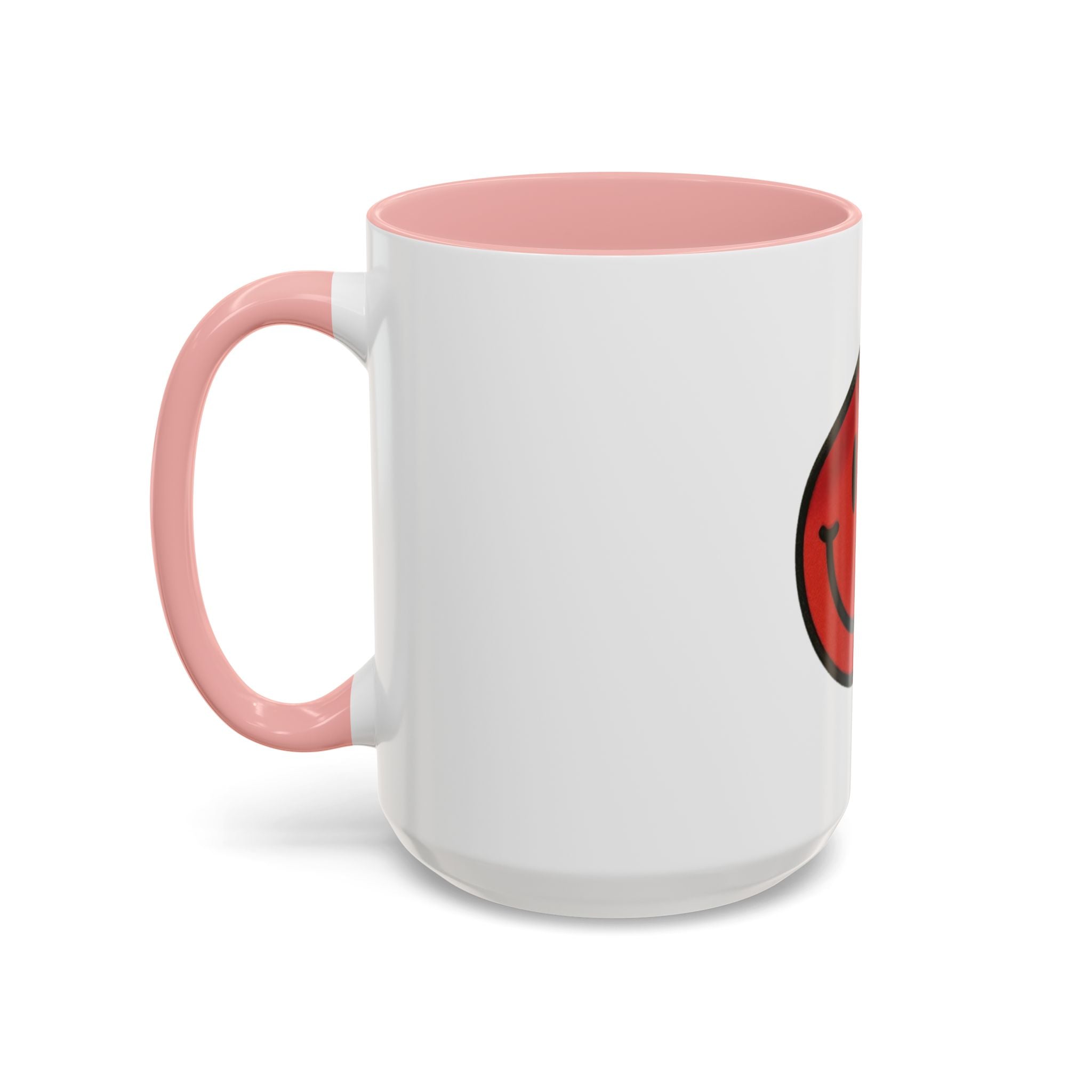 Smiley Face Accent Coffee Mug - Cheerful Gift for Coffee Lovers, Funny Kitchen Decor, Best Gift for Birthdays, Unique Office Mug
