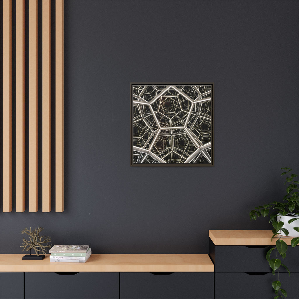 Framed Wall Art Print, Modern Geometric Canvas, Abstract Home Decor, Unique Gift, Stylish Office Art, Contemporary Room Decor