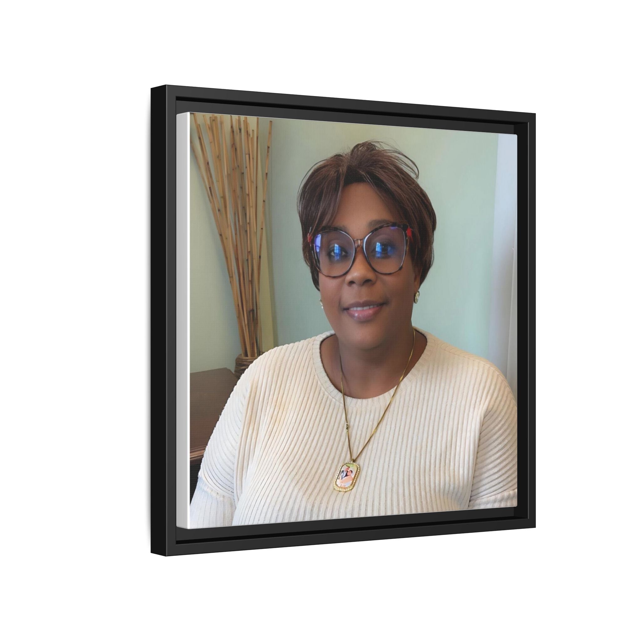 Framed Matte Canvas Portrait Print — Personalized Wall Art Gift