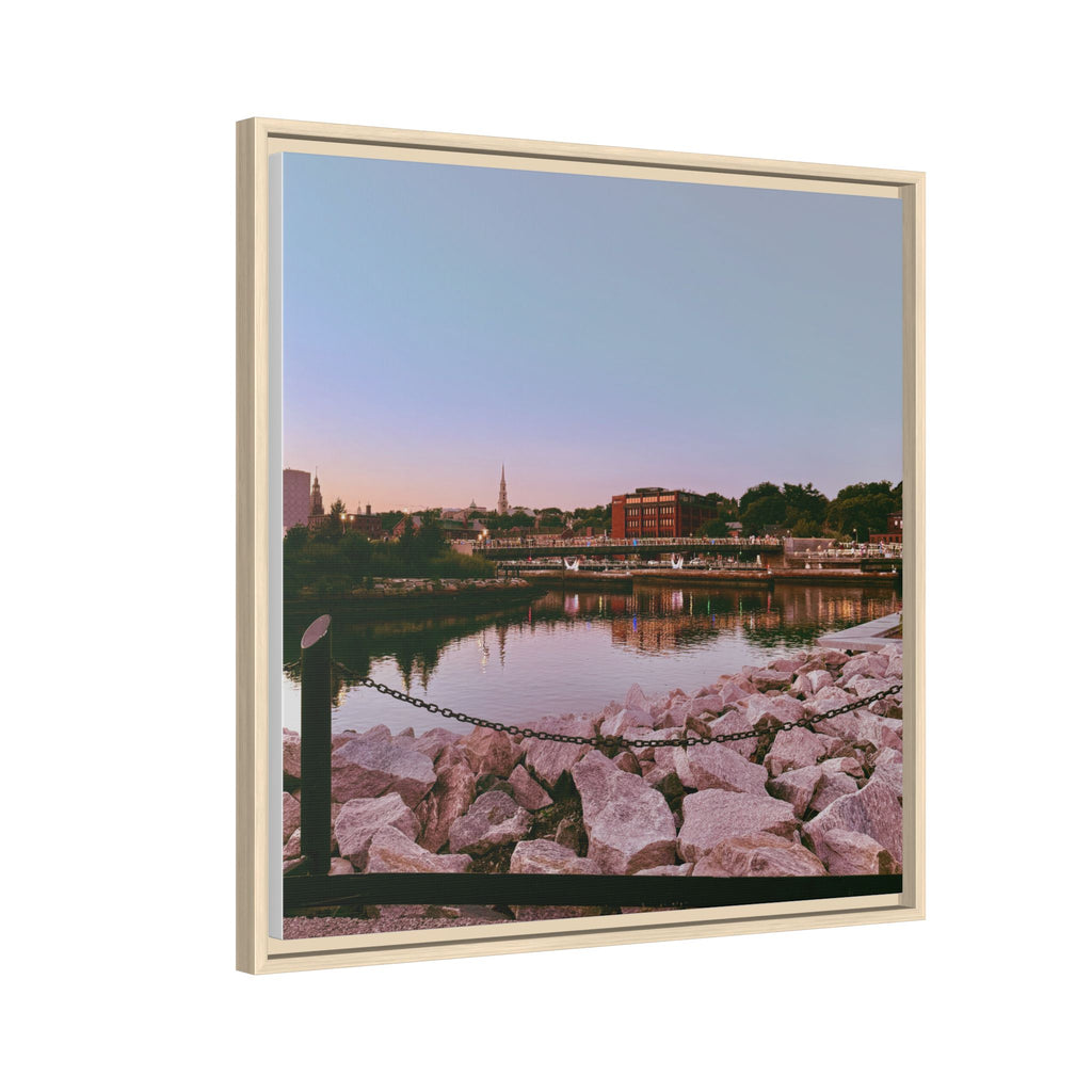 Tranquil Harbor Sunset Wall Art