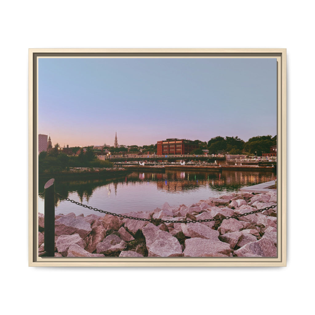 Tranquil Harbor Sunset Wall Art