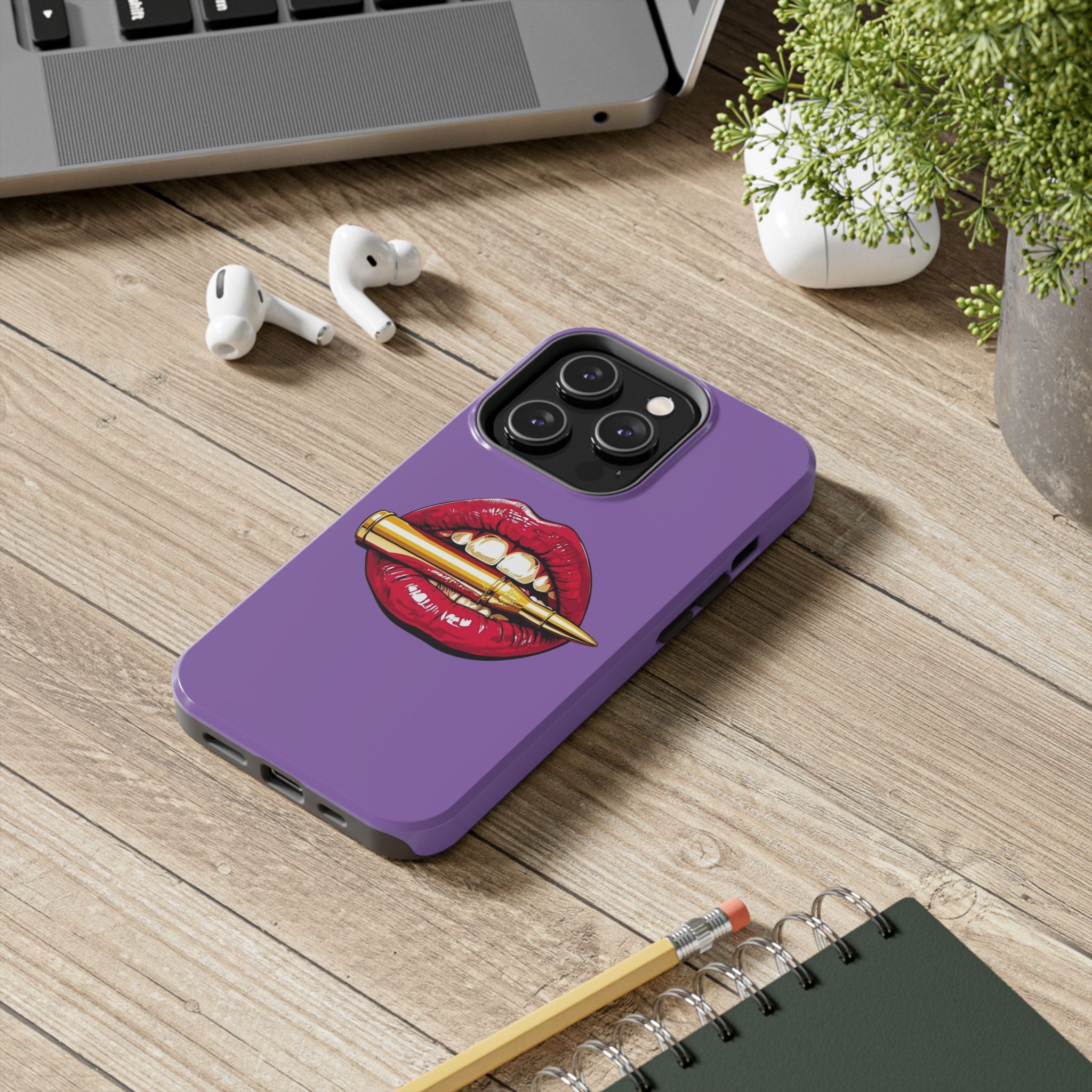 Bold Lipstick Phone Cases | Stylish Tough Cases, Phone Accessories, Birthday Gifts, Trendy Cell Phone Covers, Fashionable Tech Gear