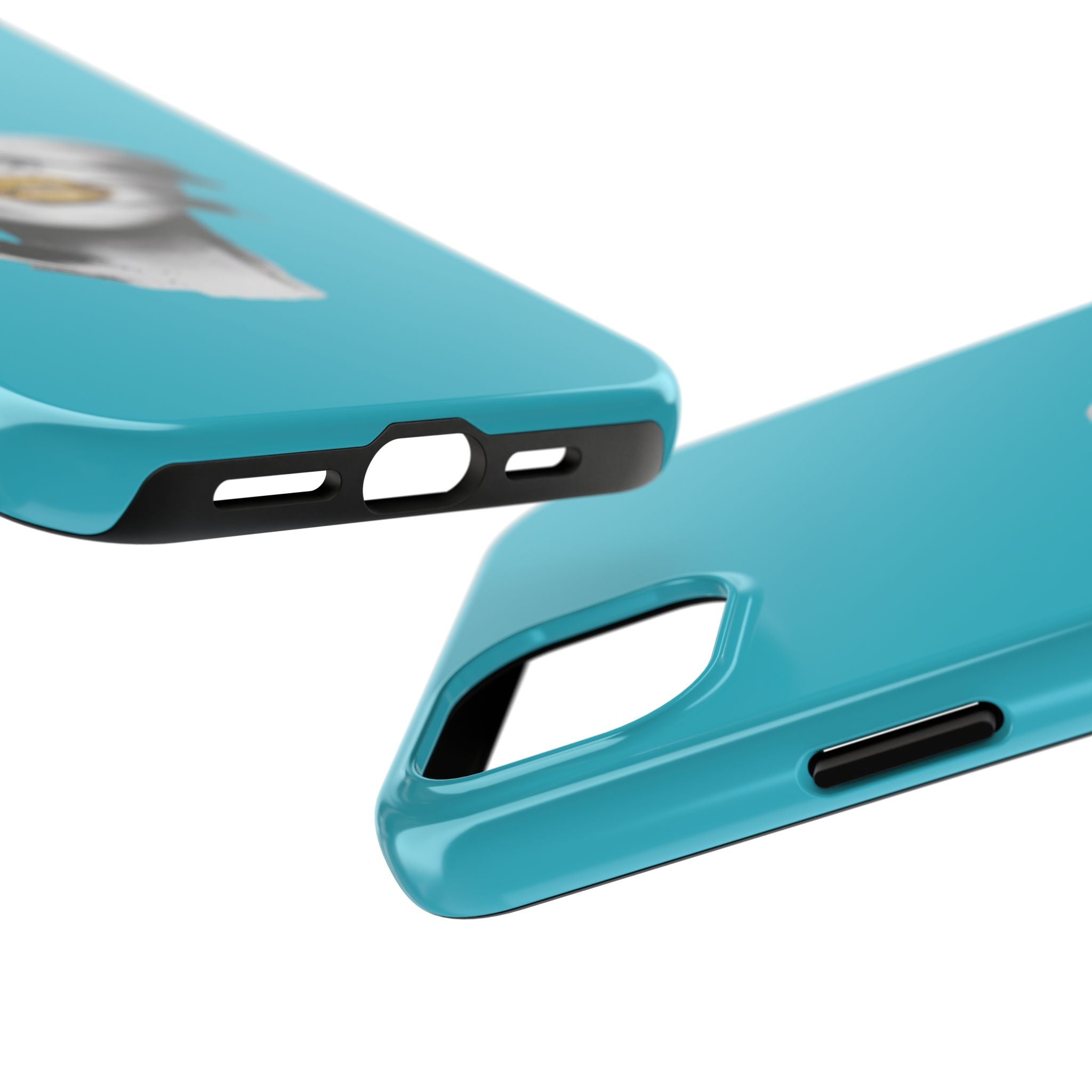 Teal 'Golden Lips' Tough Phone Case