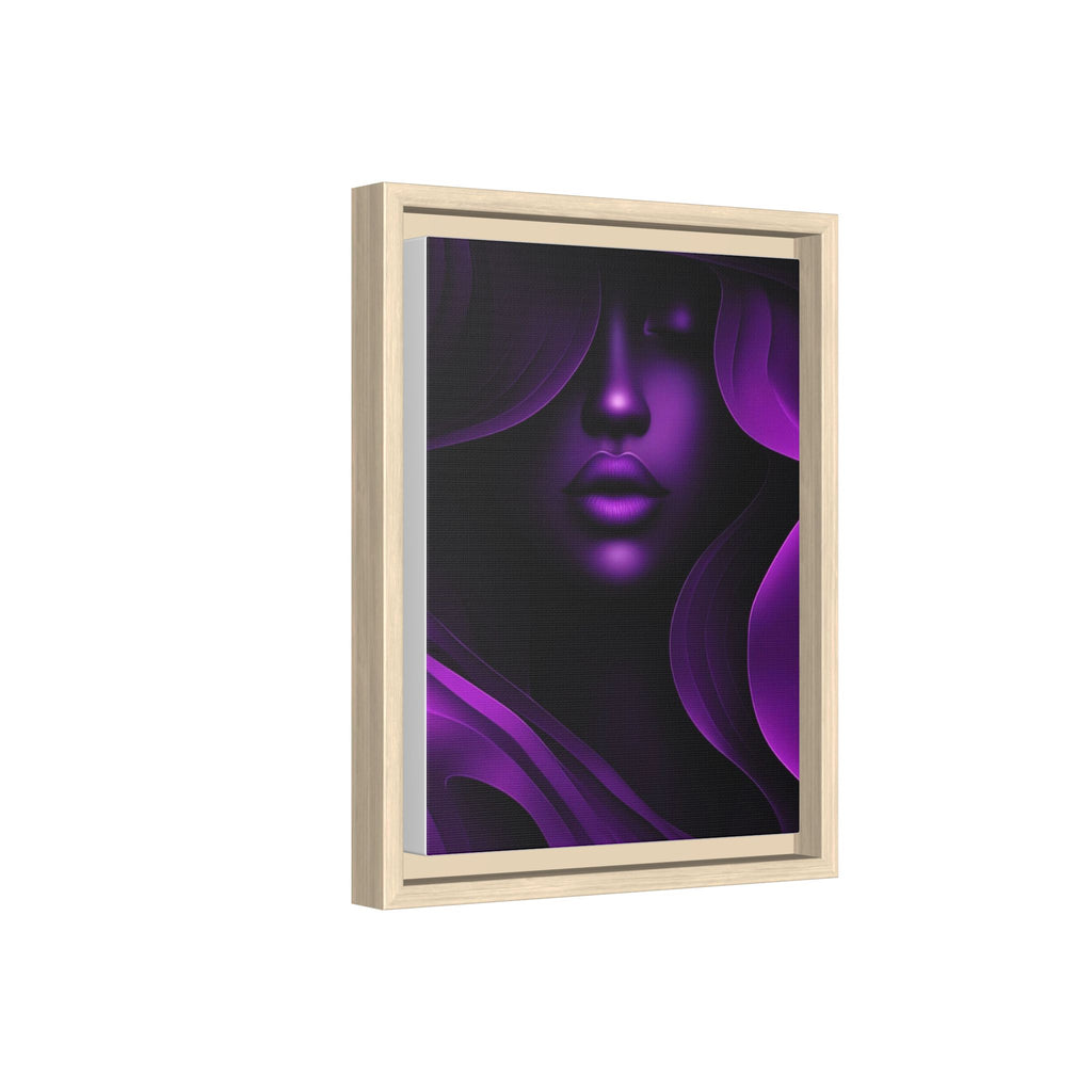 The Quiet Bloom – Purple Abstract Woman Portrait