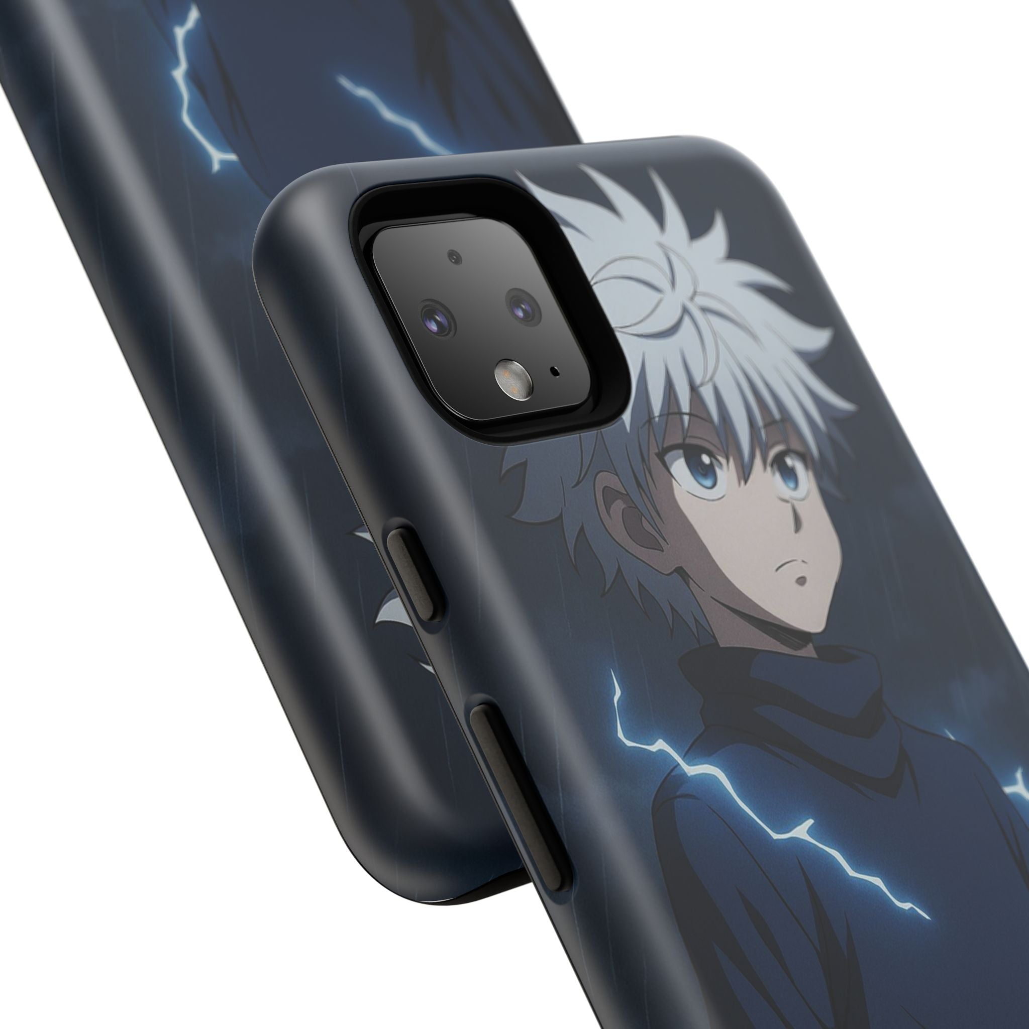 Anime Phone Case Featuring Lightning Design,