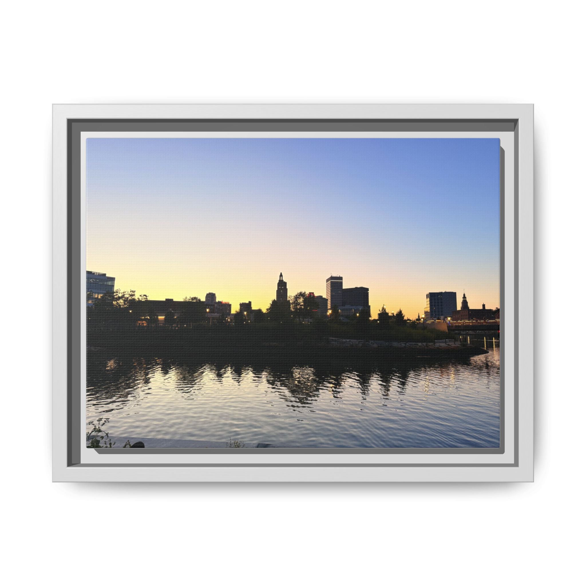 City Skyline Sunset Wall Art