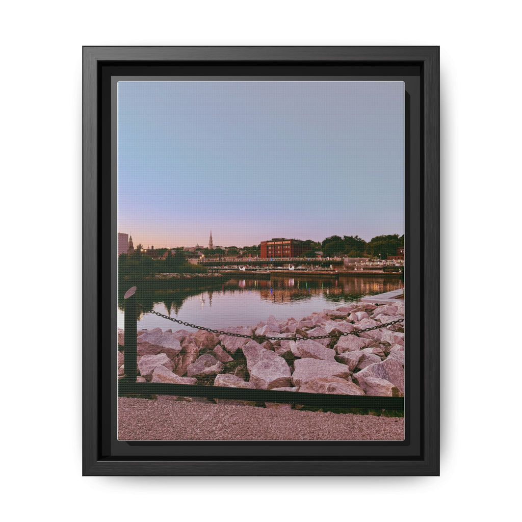 Tranquil Harbor Sunset Wall Art