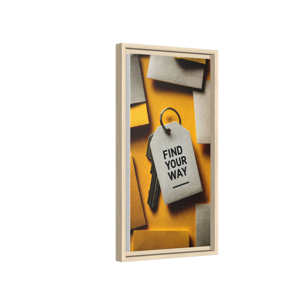 Find Your Way Motivational Wall Art — Framed Matte Canvas