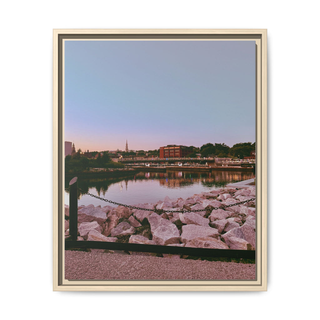 Tranquil Harbor Sunset Wall Art