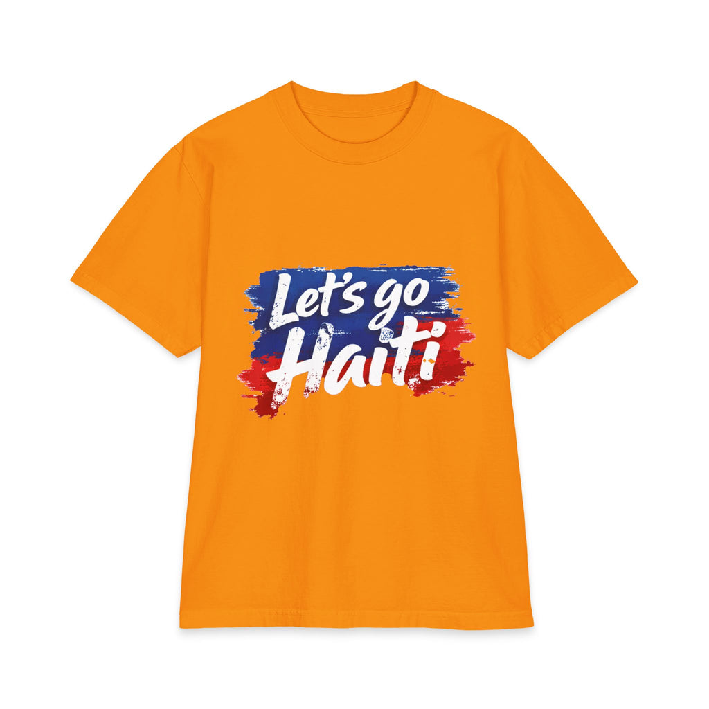 Let's Go Haiti T-Shirt — Patriotic Red & Blue Graphic Tee