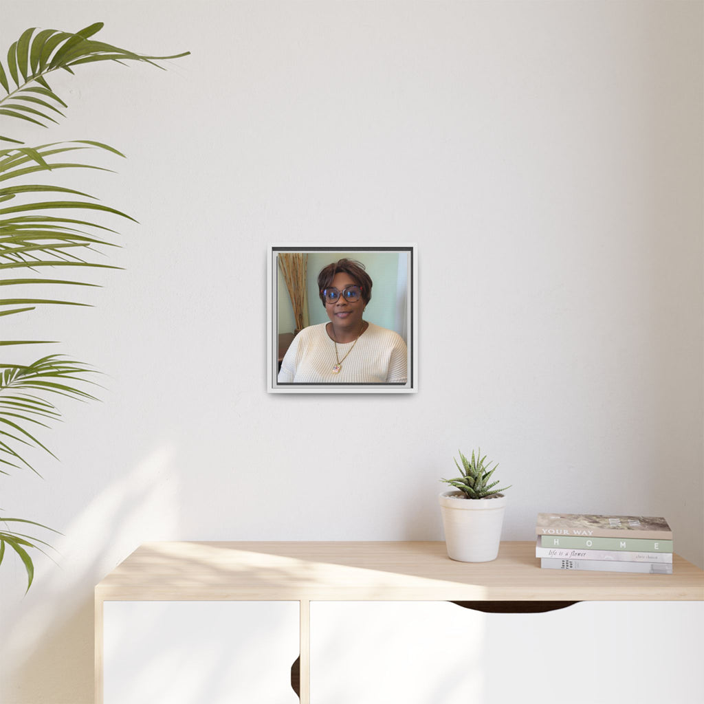 Framed Matte Canvas Portrait Print — Personalized Wall Art Gift