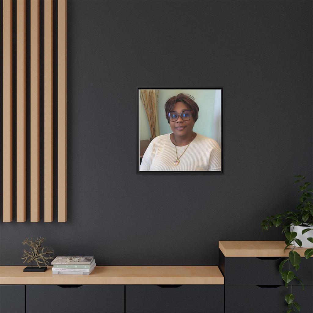 Framed Matte Canvas Portrait Print — Personalized Wall Art Gift