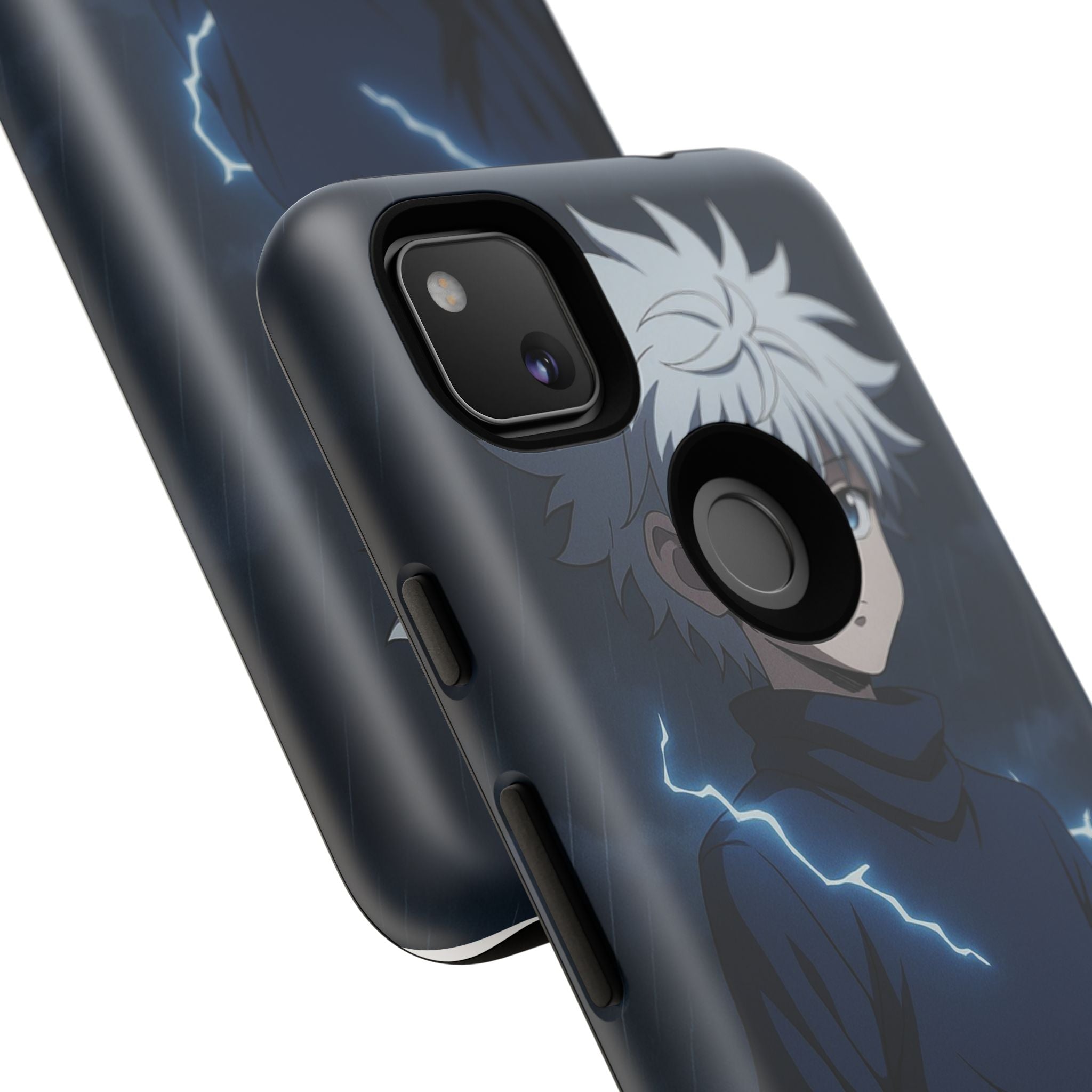 Anime Phone Case Featuring Lightning Design,