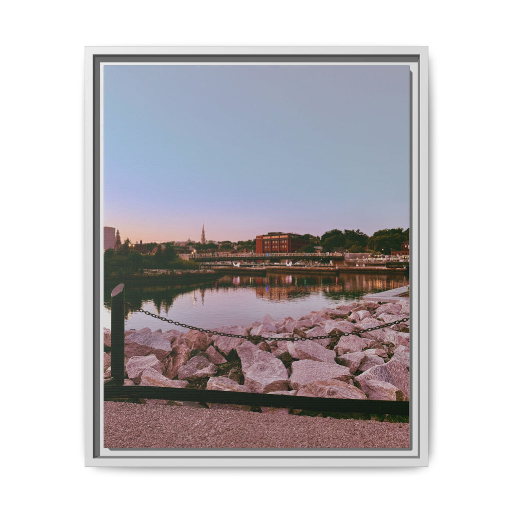 Tranquil Harbor Sunset Wall Art