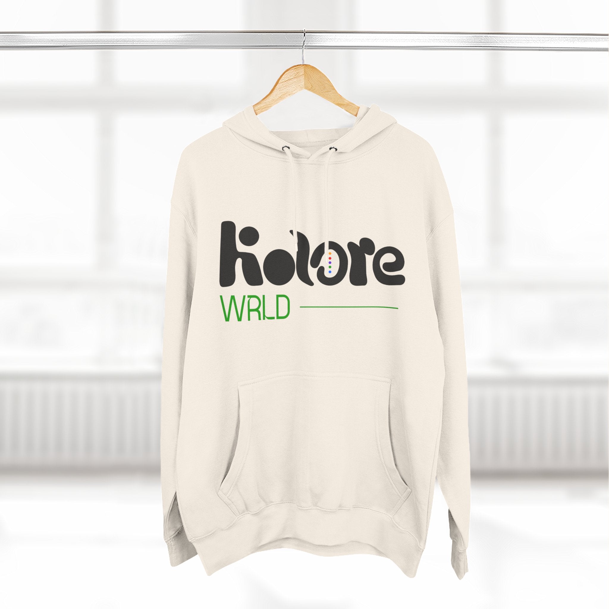 Three-Panel Fleece Hoodie