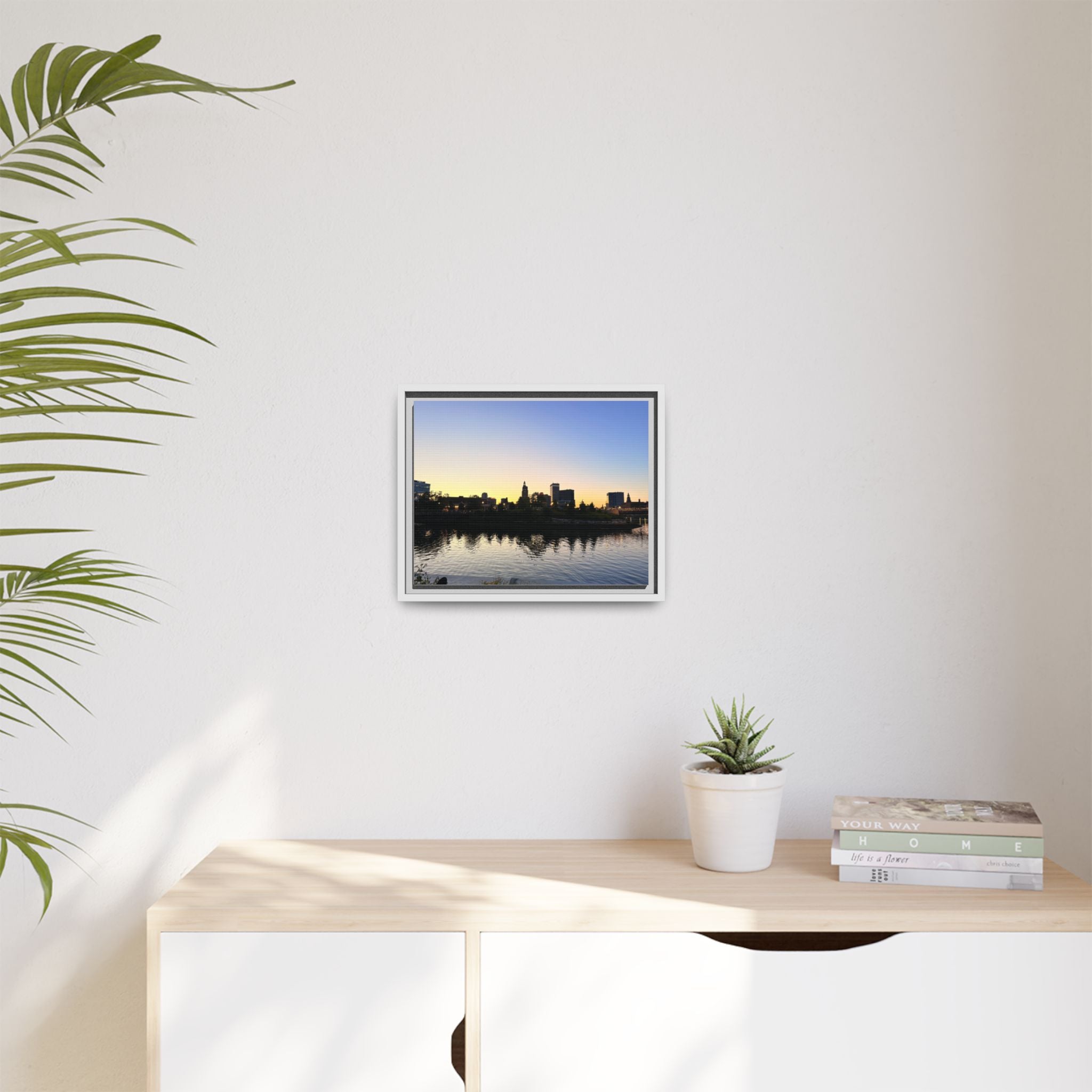 City Skyline Sunset Wall Art
