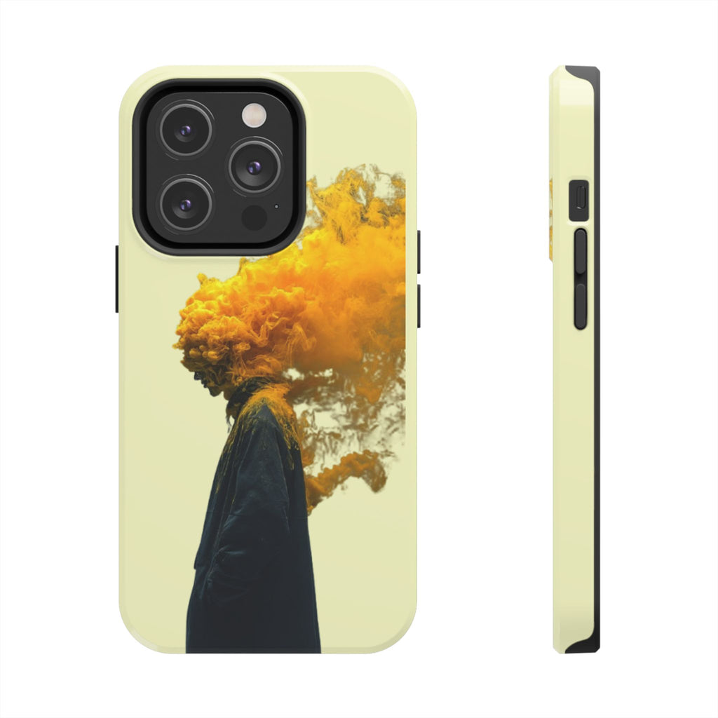 Surreal Yellow Smoke Head Protective Cover