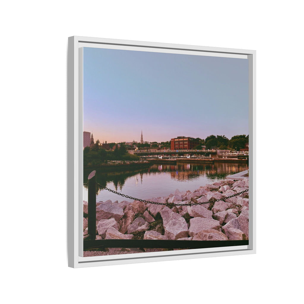 Tranquil Harbor Sunset Wall Art