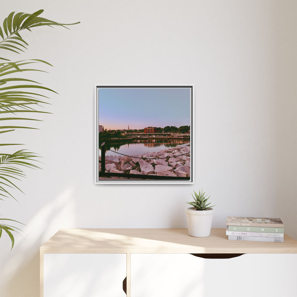 Tranquil Harbor Sunset Wall Art