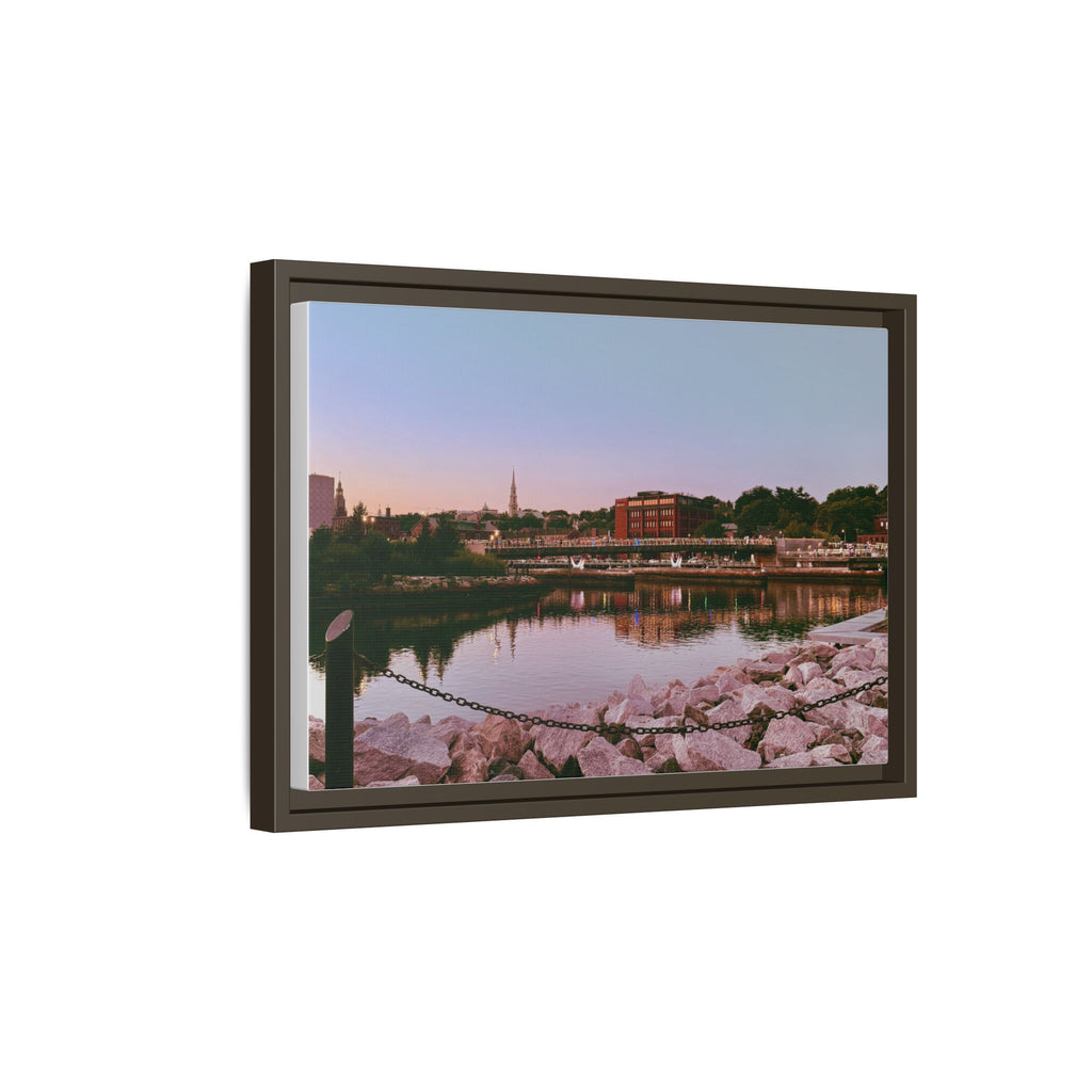 Tranquil Harbor Sunset Wall Art