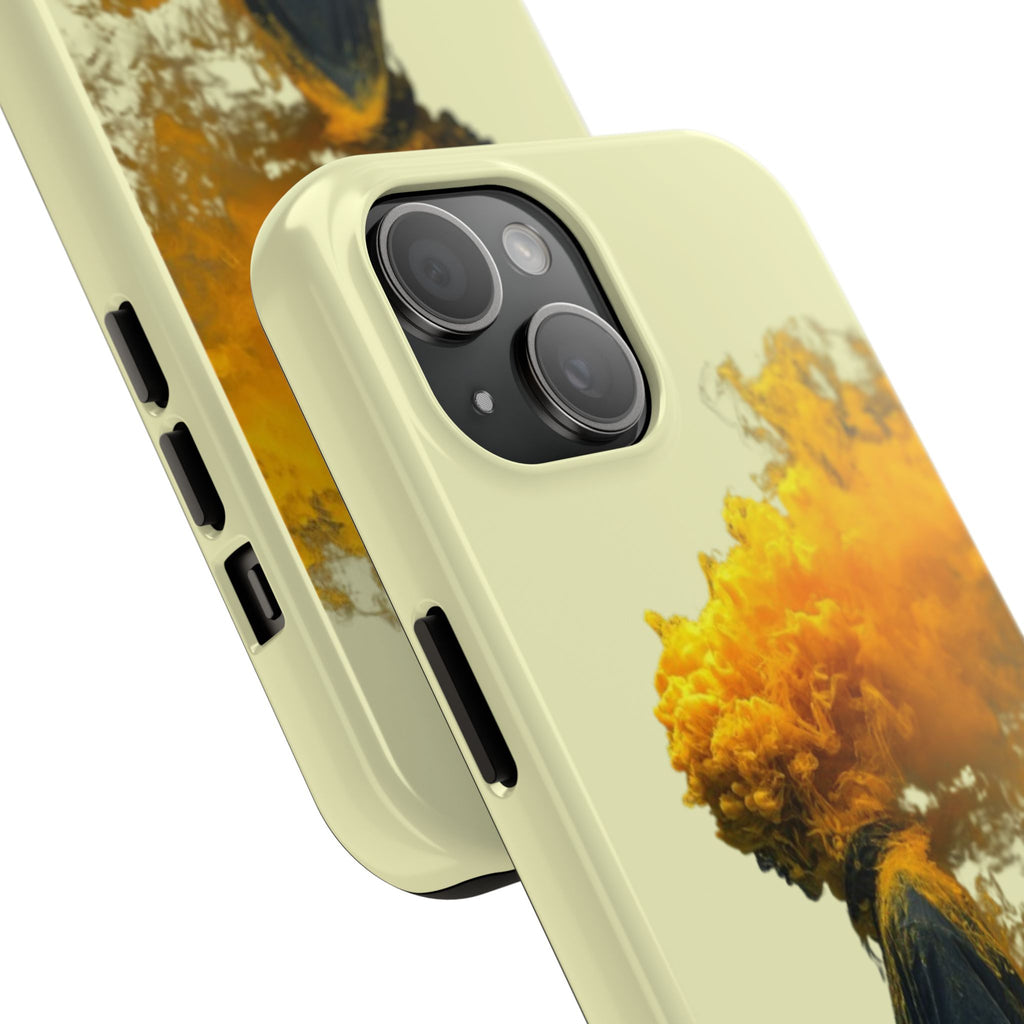 Surreal Yellow Smoke Head Protective Cover