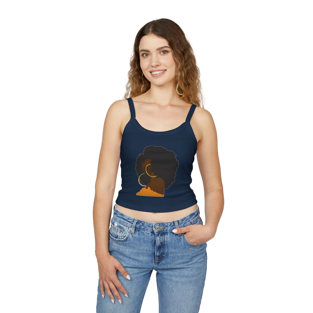 Afro Lady Spaghetti Strap
