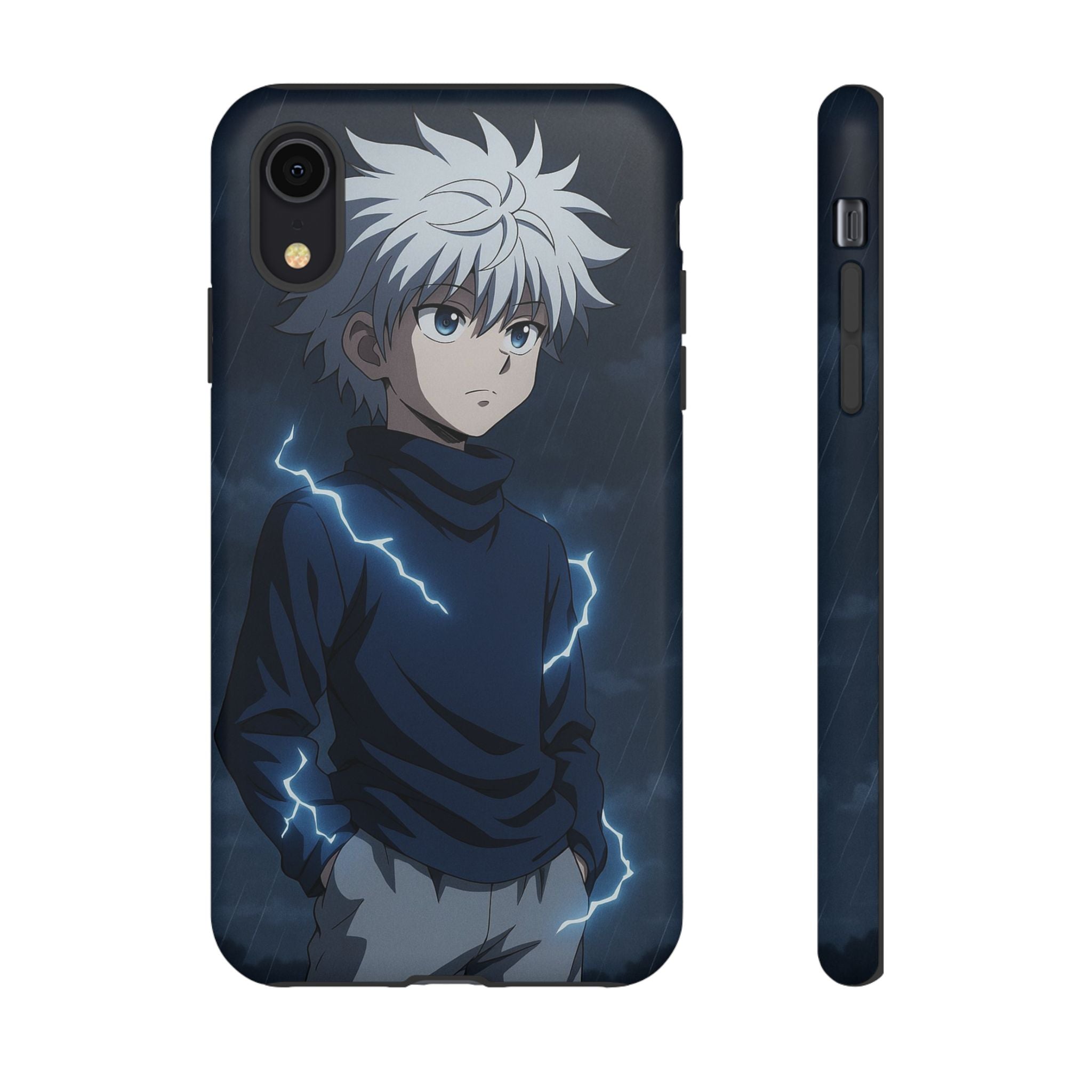 Anime Phone Case Featuring Lightning Design,