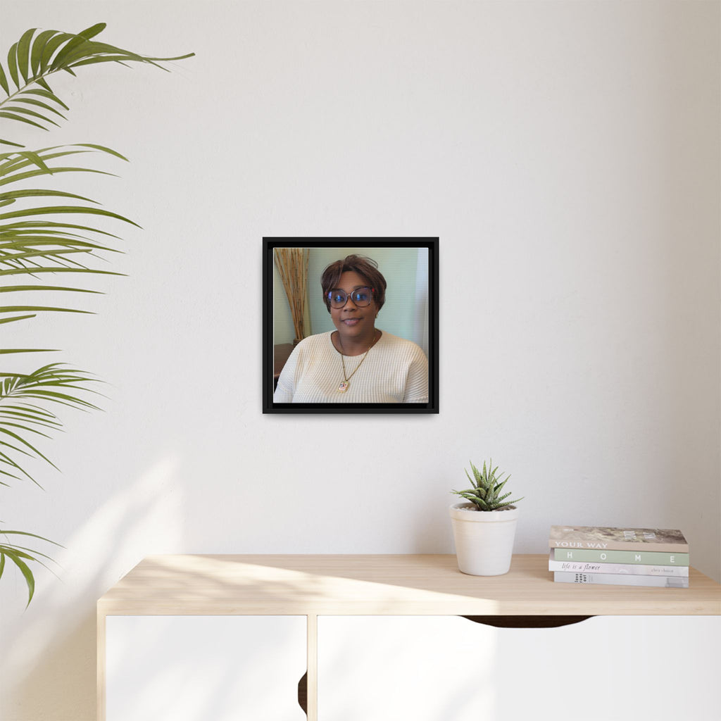 Framed Matte Canvas Portrait Print — Personalized Wall Art Gift