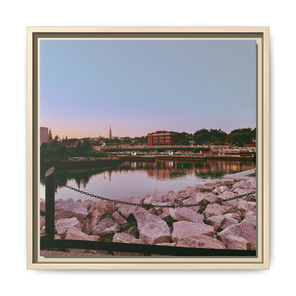 Tranquil Harbor Sunset Wall Art