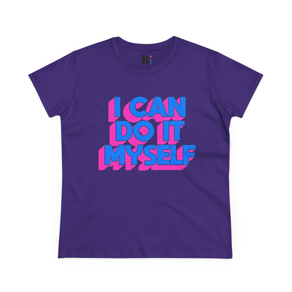I Can Do It Myself  Tee — Retro 3D Empowerment Graphic Shirt