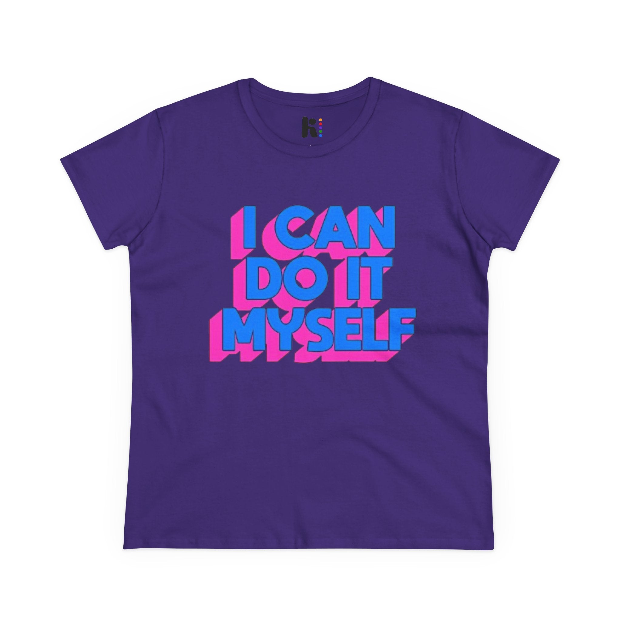 I Can Do It Myself  Tee — Retro 3D Empowerment Graphic Shirt