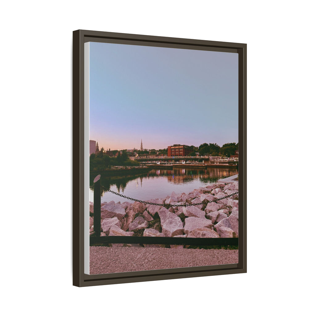 Tranquil Harbor Sunset Wall Art
