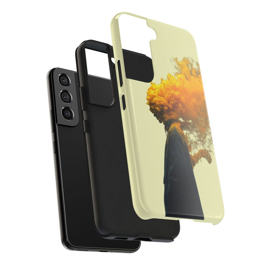 Surreal Yellow Smoke Head Protective Cover