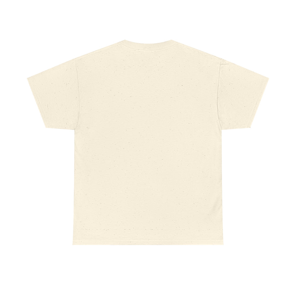 Striped Sweater Balloon Tee — Minimalist Red Balloon Graphic T-Shirt