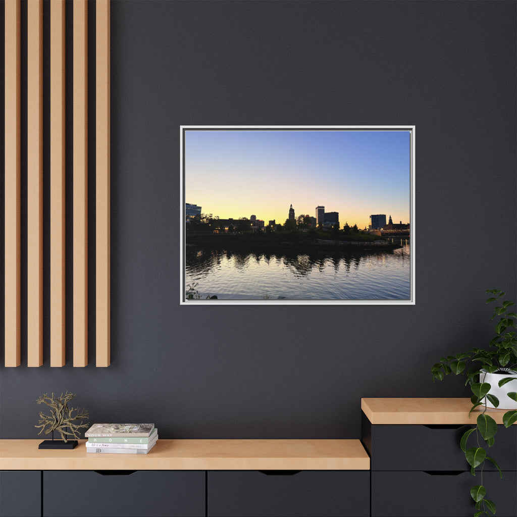 City Skyline Sunset Wall Art