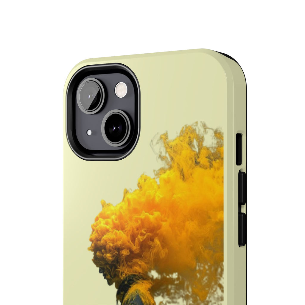 Surreal Yellow Smoke Head Protective Cover