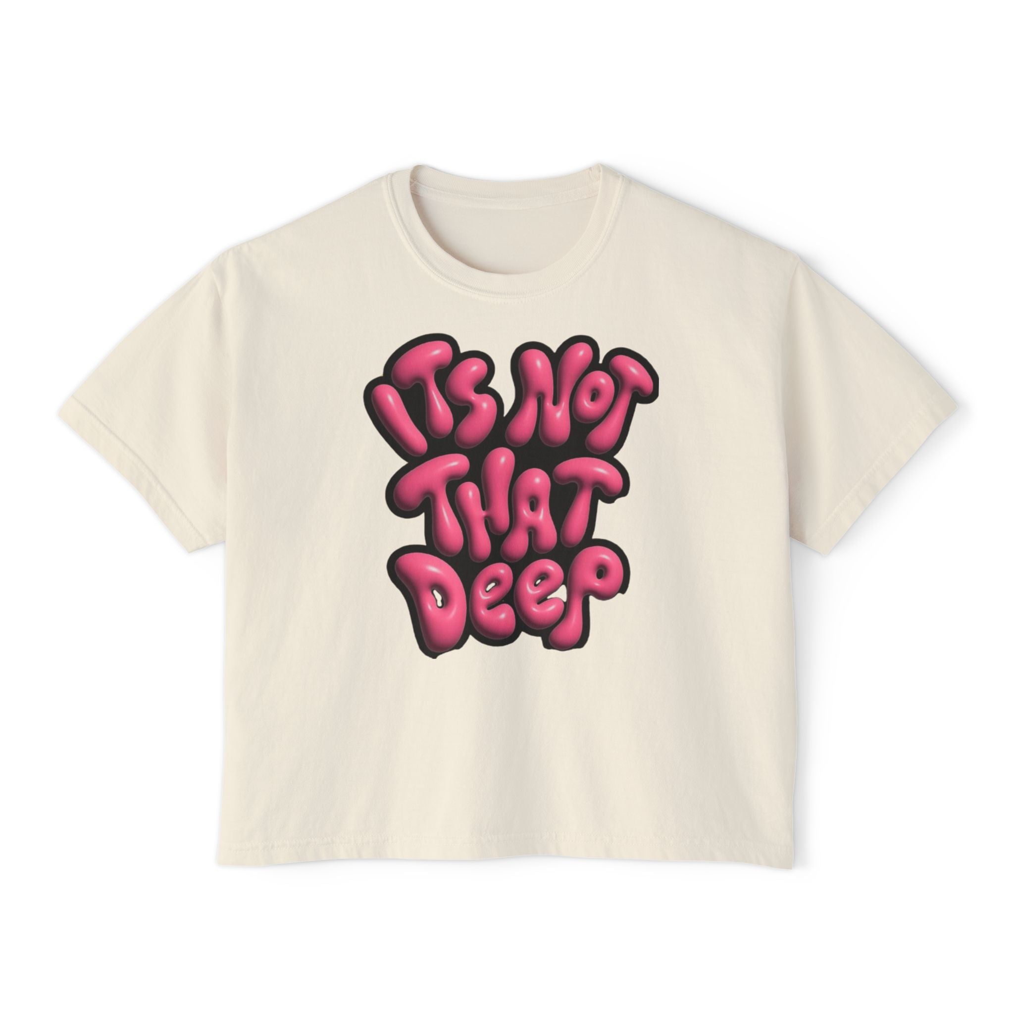It's Not That Deep Retro Women's Boxy Tee