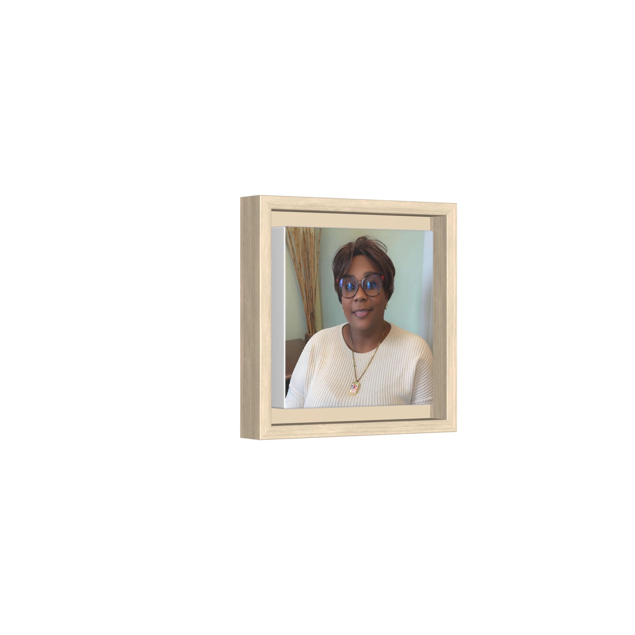Framed Matte Canvas Portrait Print — Personalized Wall Art Gift