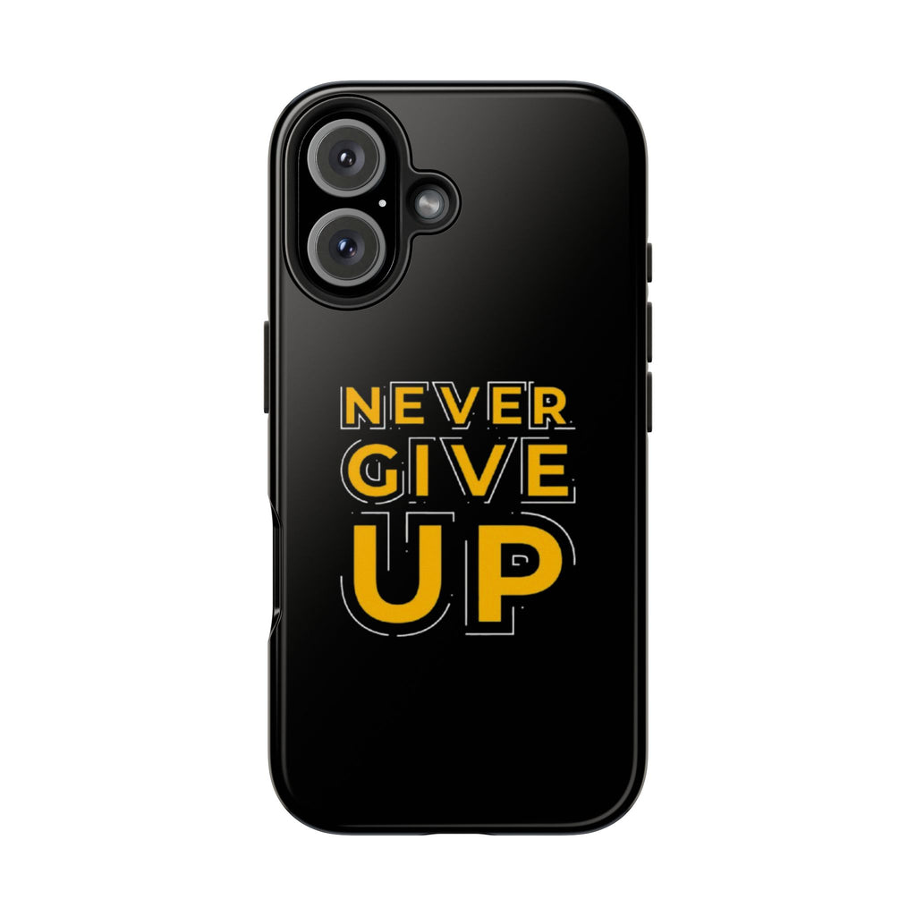 Never Give Up Tough Phone Cases | Motivational Gift for Him or Her, Phone Covers, Inspirational Accessories, Custom Mobile Cases, [...]
